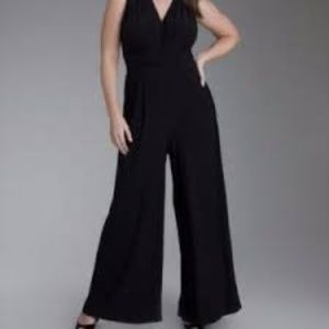 Lane Bryant Glamour X: Wide-Leg Black Jumpsuit